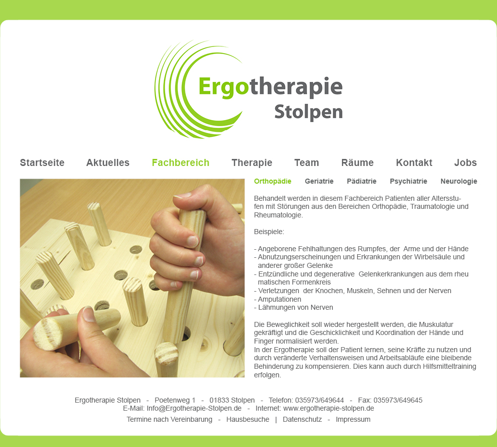 Fachbereich Orthopädie