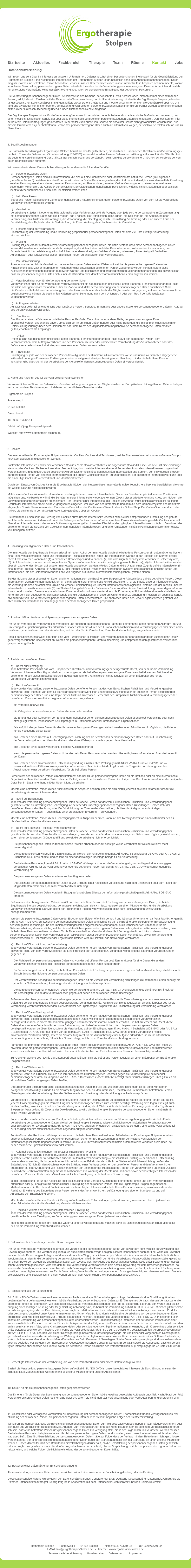 Datenschutz